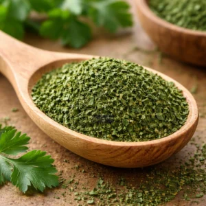 A heaping spoon of parsley