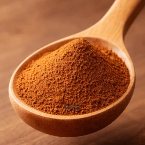 Cinnamon in Wooden Spoon