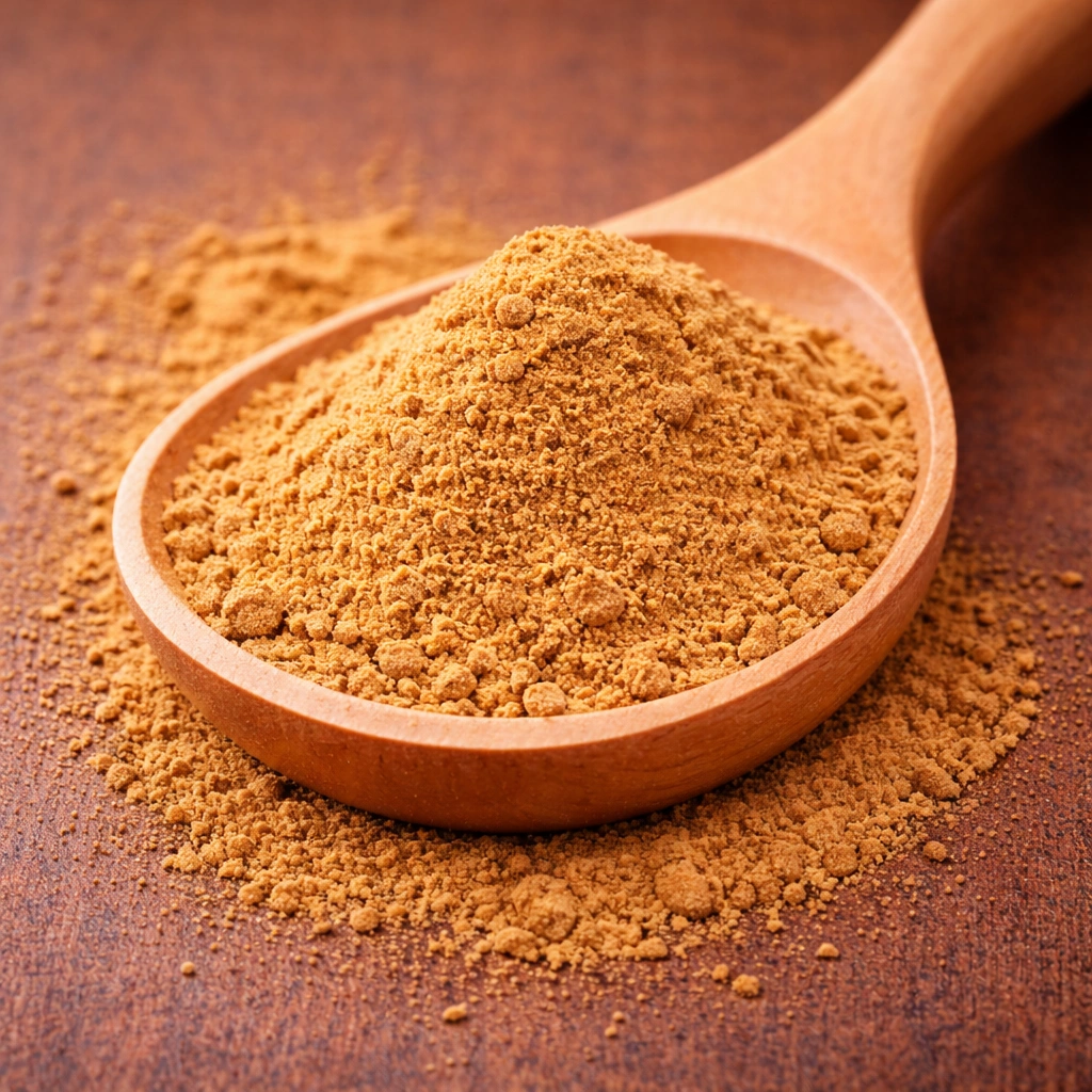 M-RCK-100 Heaping spoonful of light brown powder
