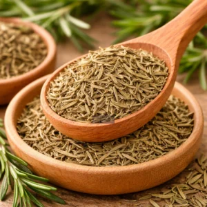 Rosemary in a wooden spoon