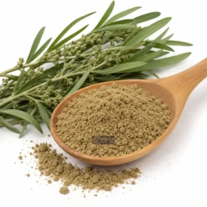 Sambong Powder With Wooden Spoon