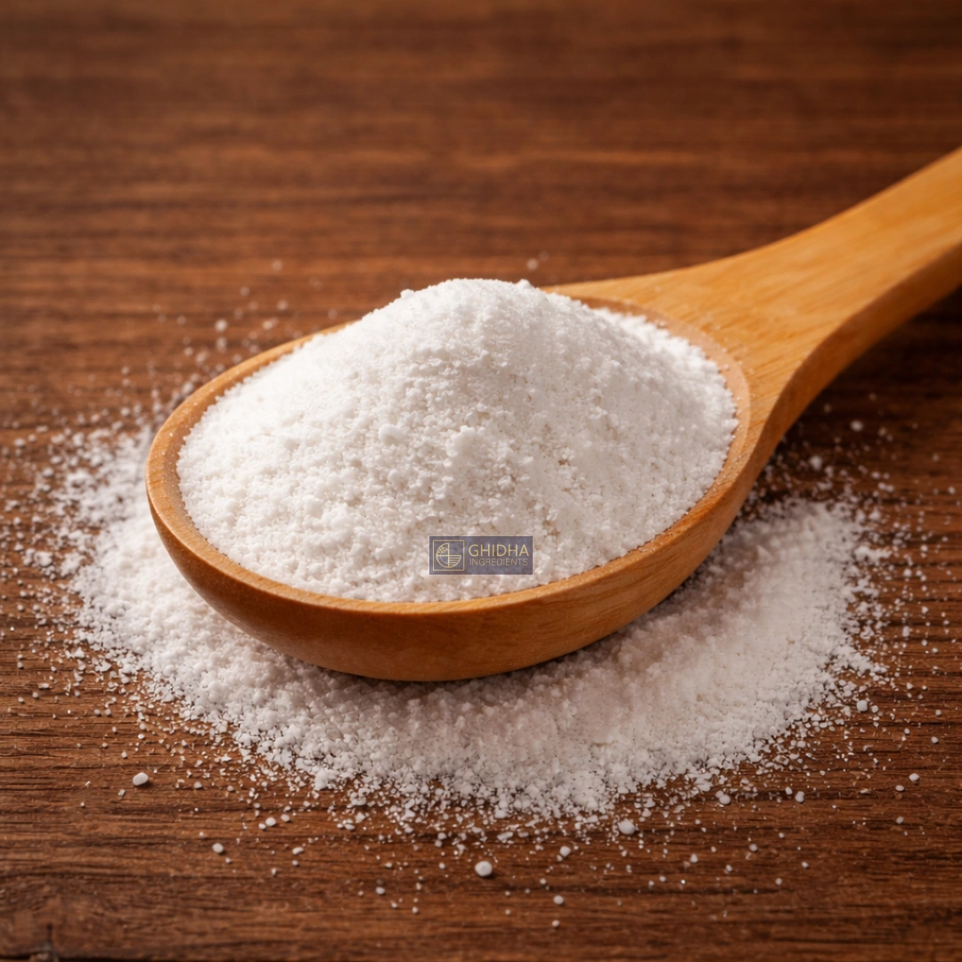 Sodium Citrate on wooden spoon