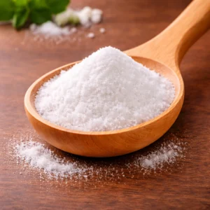 Wooden spoon with I+G powder