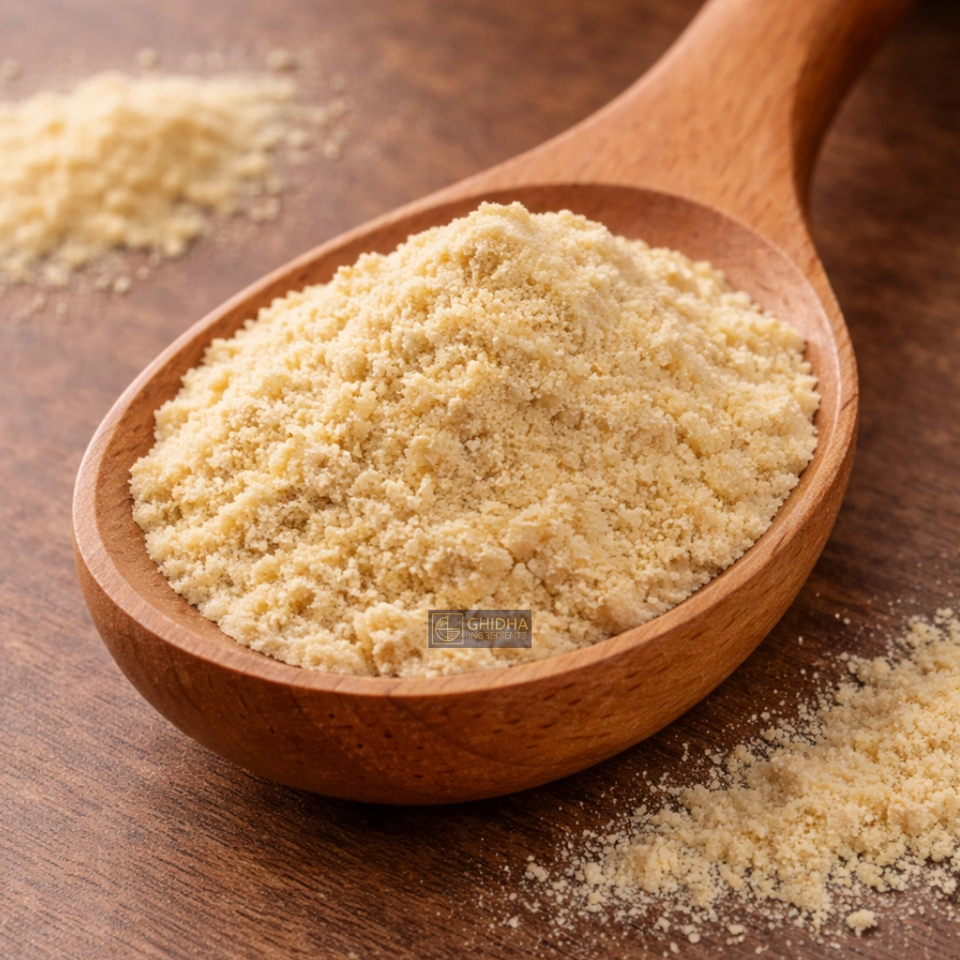 Wooden spoon with RFC powder